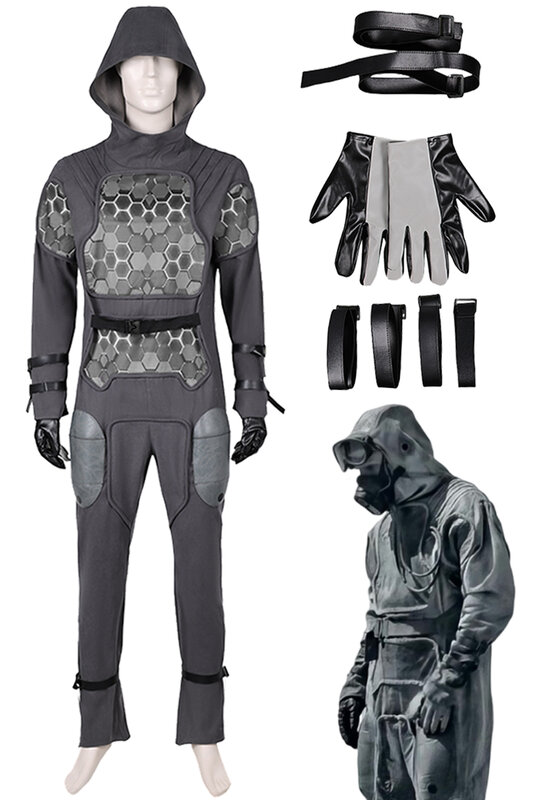 Paul Atreides Boys Cosplay Fantasy Kostuum 2024 Film Duin 2 Vermomming Handschoenen Riem Jumpsuit Outfits Volwassen Mannen Halloween Pakken
