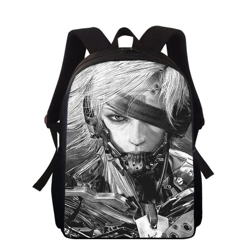 Metal Gear Rising 16" 3D Print Kids Backpack Primary School Bags for Boys Girls Back Pack Students School Book Bags