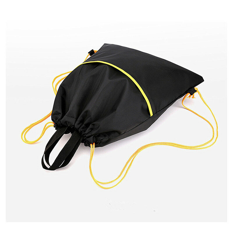 Mochila deportiva portátil para viaje, bolso de hombro impermeable con cordón para gimnasio, mochila bolsa con cordón al aire libre