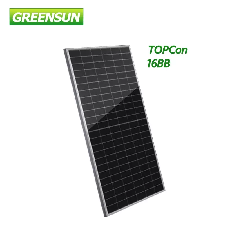 Painel solar Topcon HJT de alta eficiência, Tipo Mono N, 590W 585W 580W 575W 570W, 680W 690W 700W