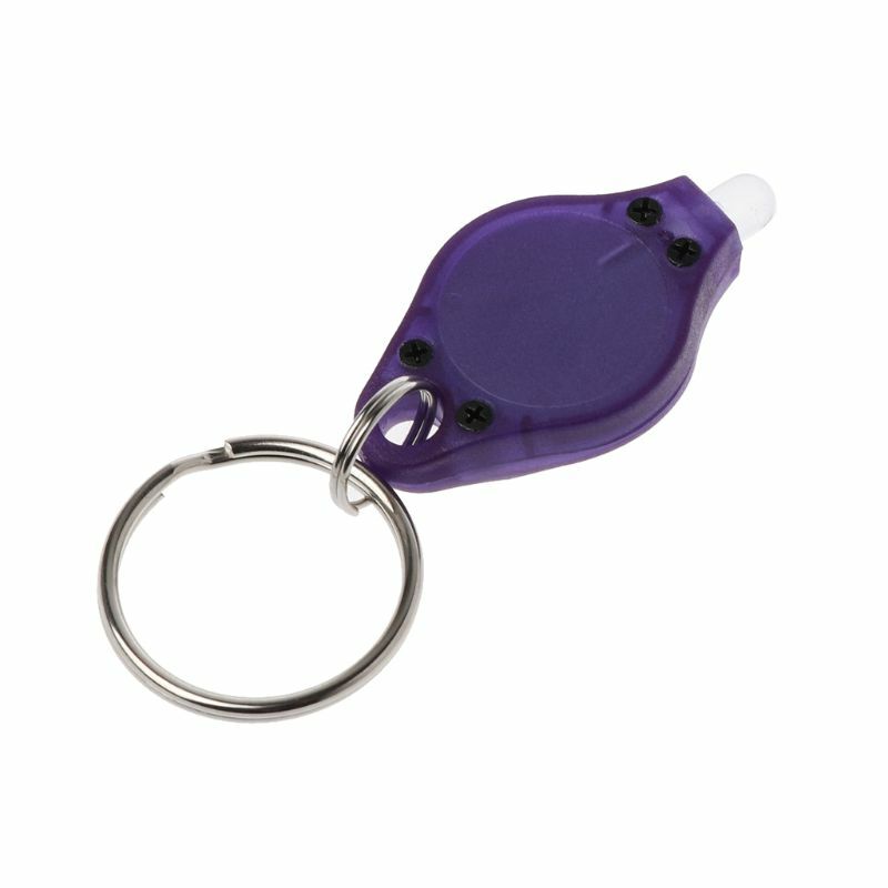 실용적인 토치 라이트 열쇠 고리 UV 미니 LED 손전등 키 체인 선물 남성 여성 DropShip