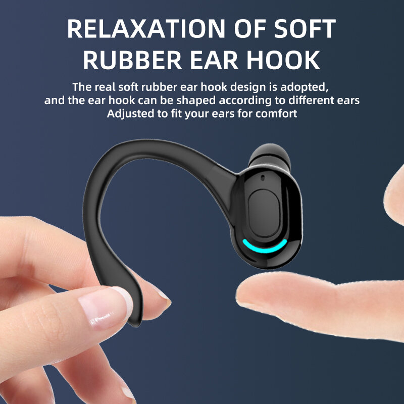 Olaf Bluetooth 5.2 Earphone Tahan Air Bass Headphone Nirkabel Olahraga Handfree Mini Earbud Headset Bluetooth