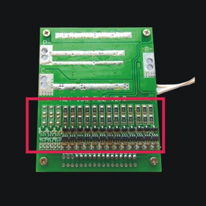 Li-Ion Bateria De Lítio, proteção BMS PCB Board, durável Consumer Electronics, 13S, 48V, 50A, 18650