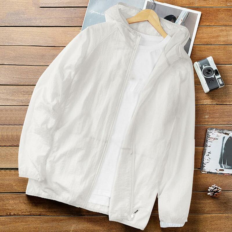 Уютная Солнцезащитная одежда с длинными рукавами и защитой от УФ-лучей, застежка-молния, летняя Солнцезащитная спортивная куртка