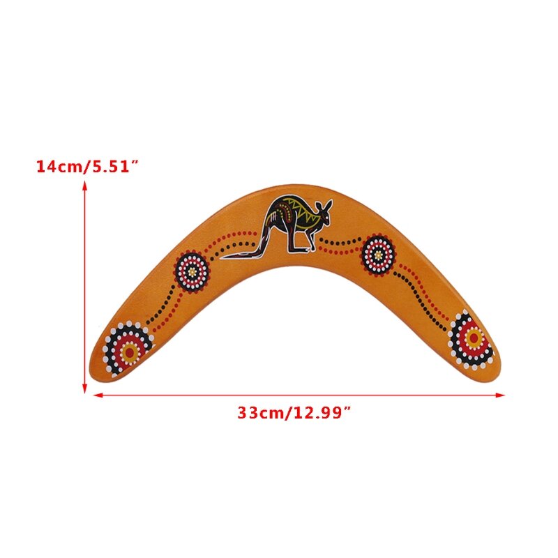 New Kangaroo Throw Back V Shaped Boomerang Flying Disc Throw Catch Outdoor Game Hot Selling Wooden Playground Outdoor Toy