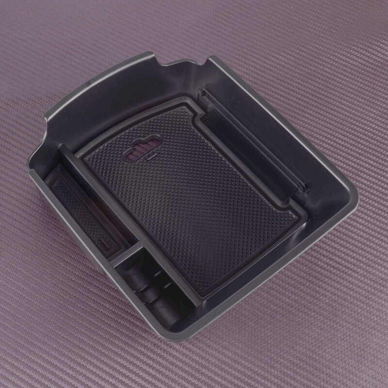 Caja de almacenamiento para reposabrazos central de coche, bandeja organizadora, color negro, compatible con Kia Seltos Sport + gt-line 2019, 2020, 2021, 2022, 2023