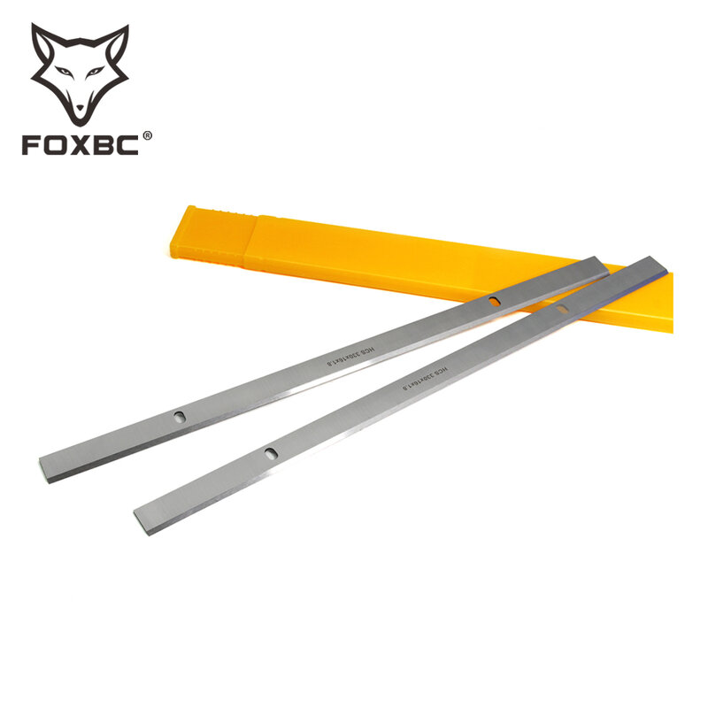 FOXBC-cuchillas Cepilladoras de 330x16x1,8mm, para LYNUS PDL-1300, VEVOR M1B-LS-3301, Juego de 2