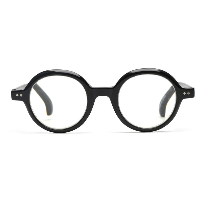 JM-gafas de lectura redondas para hombre y mujer, lentes con bloqueo de luz azul, lector de ordenador, lupa, presbicia, bisagra de primavera