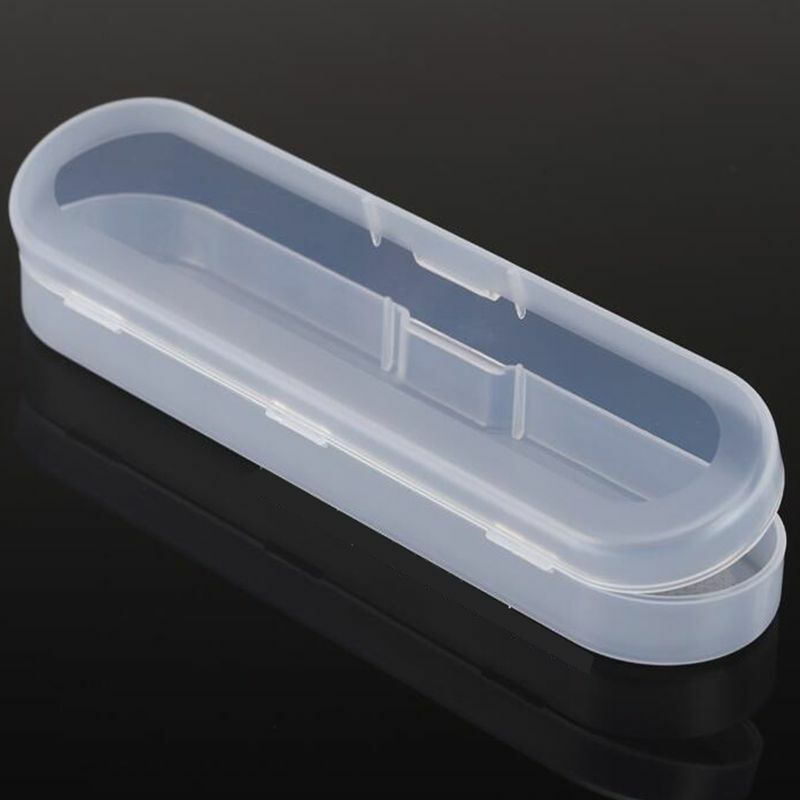 Boîte de Rangement Transparente Portable avec Couvercle à Charnière et Fermeture à Pression, Étui pour Crayons, Maquillage, Evaluation 17.8x4.4x2.3mm