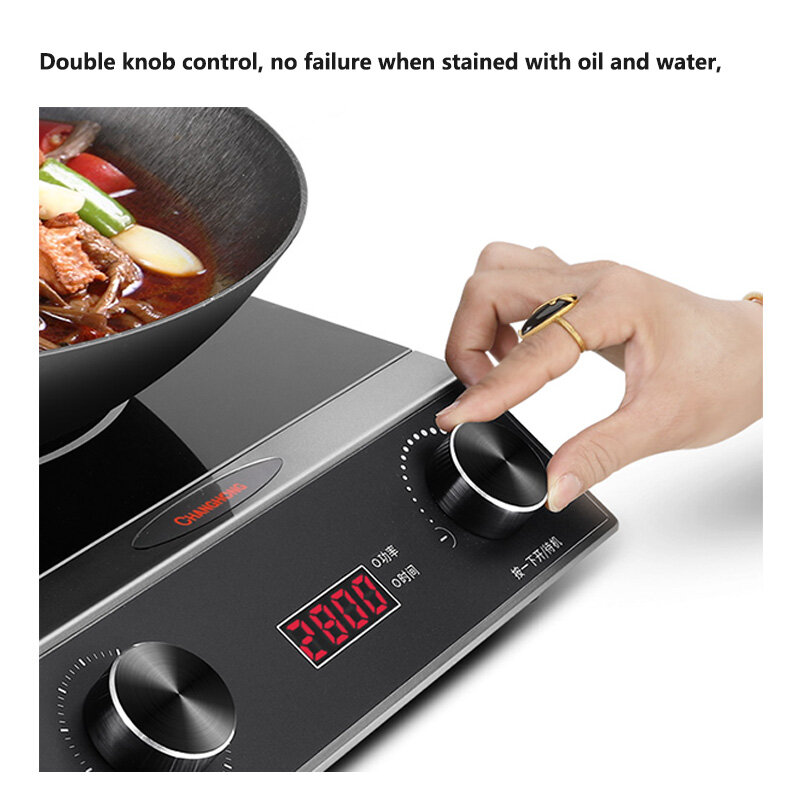 2800W high-power induction cooker household intelligent frying non Commercial high-power frying battery furnace