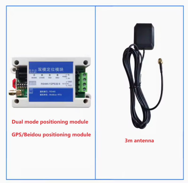 GPS Beidou Dual-Mode-Dual-Satellit-BD-Position ierungs modul zu RS485 Serial Port Industrial Modbus RTU-Protokoll