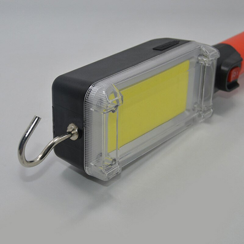 1 шт. USB Перезаряжаемый COB рабочий портативный фонарик, 18650 регулируемый, 2 режима, водонепроницаемый магнитный дизайн, фонарь для кемпинга