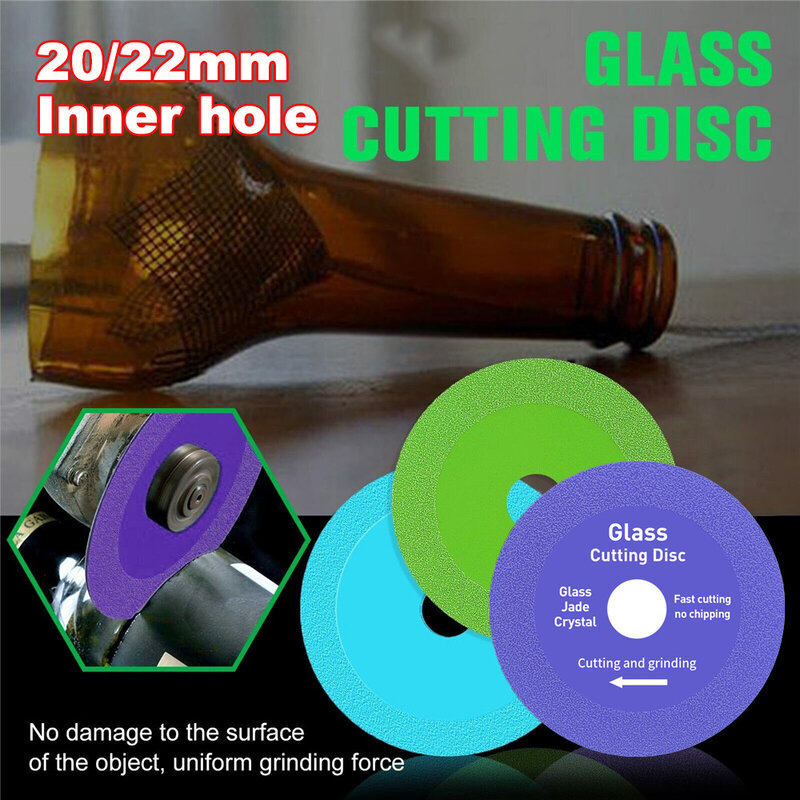 20/22mm Inner hole 100mm Glass Cutting Disc Diamond Marble Saw Blade Ceramic Tile Jade Special Polishing Cutting Blade