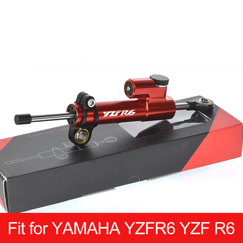 Amortiguador de dirección ajustable para motocicleta, Kit de montaje de soporte de Control de seguridad para YAMAHA YZFR6, YZF, R6, YZF-R6, 2005-2016