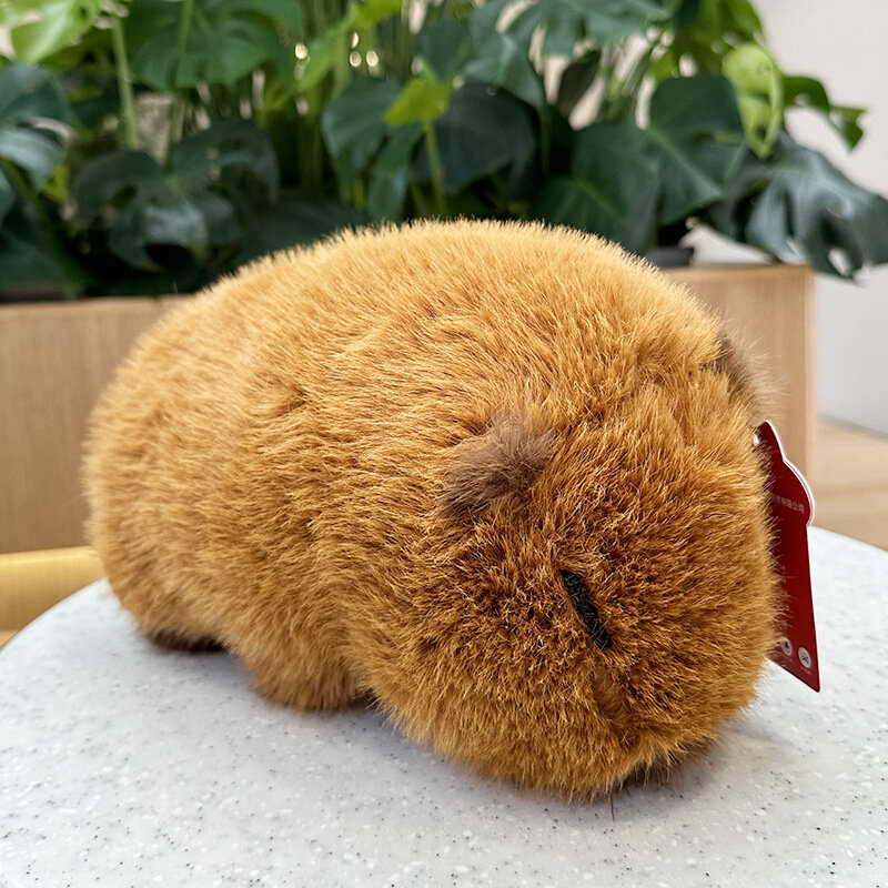 Capybara-muñeco de peluche de hidrochoerus hidrochaeris, juguete de naturaleza salvaje, Animal simulado, bebé de dibujos animados, apaciguar, amigo, niño, niña, regalo