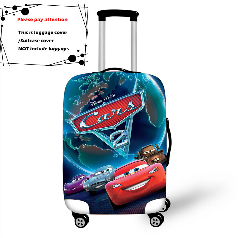Disney Pixar Cars Lightning McQueen funda de equipaje, accesorios de viaje, funda protectora elástica antipolvo