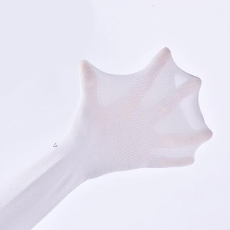 1 para letnich ochraniaczy na ramię z ochroną UV ultracienkie, oddychające rękawy naramienne solidne rękawiczki unisex jazda na świeżym powietrzu kobiety lodowy jedwab mankiet