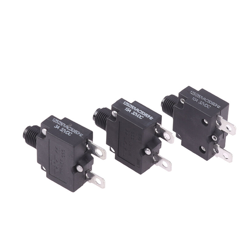 1Set Thermal Switch Circuit Breaker Current Overload Protector Overload Switch