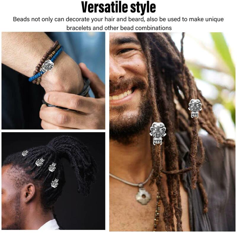 Precise Craftsmanship Hair Braid Beads - Versatile Style for Men's Role Play