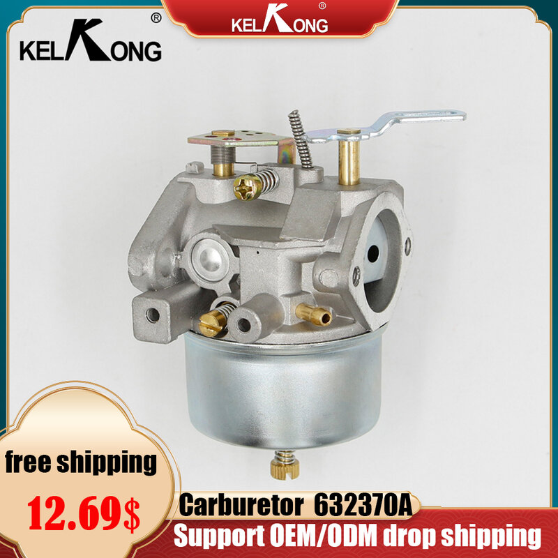 KELKONG Aftermarket Carburetor For Tecumseh 632370A 632370 632110 Replaces 8HP 9HP 10HP HMSK80 HMSK90 Snowblower Carb