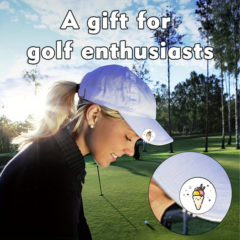 25mm magnetisches Metall Golfball Logo-Enthusiasten Gerät, Spaß Symbol, Retro Metallball Logo perfektes Golf geschenk für Männer und Frauen