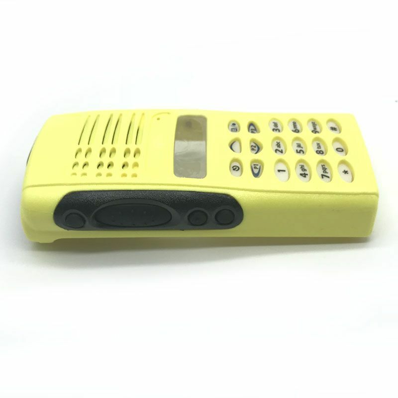 Funda frontal amarilla para Radio de walkie-talkie Motorola, carcasa con perillas, teclados, GP338, GP380, PTX760, MTX960, MTX760