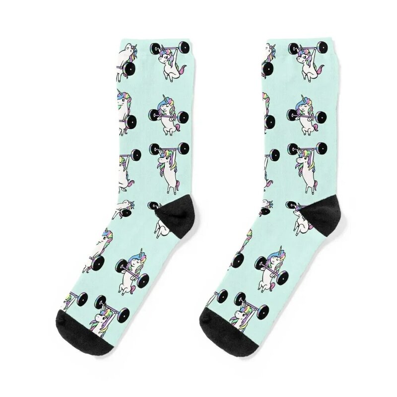 LIFTING Unicorn Socks Non-slip bright garter Socks For Women Men's