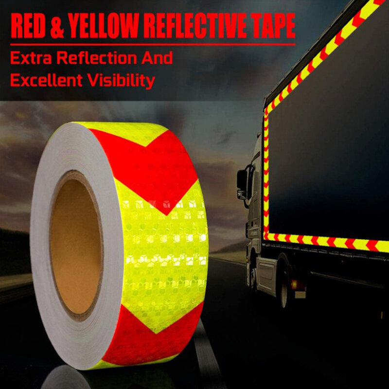 High Intensity Waterproof Reflector Safety Caution Strips Tape Outdoor Stickers For Vehicles Outdoor Car Truck Boat Trailer