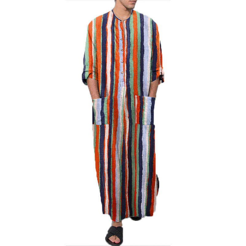남성용 아랍 긴 가운 사우디 아라비아 주바 토브 카프탄, 중동 이슬람 남성 의류, 이슬람 아랍 아바야 두바이 드레스, MY895