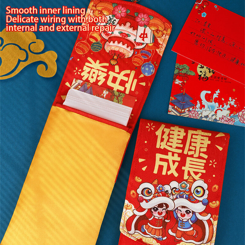 Sac rouge simple aux couleurs vives, artisanat exquis, pratique, escales festives, cadeau du Nouvel An, sac de paquet rouge universel