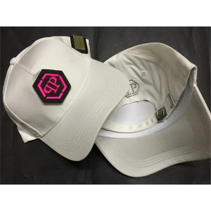 Metal Logo Retro Pleins Letters Outdoor Grid Baseball Cap Spring 2024 Summer Adjustable Hat for Men Fix Casual Caps