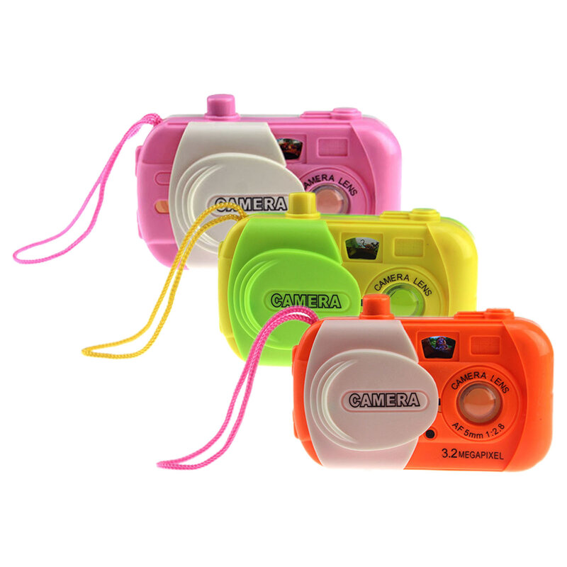 Mini caméra de projection de simulation pour enfants, caméra numérique de simulation en plastique, jouet de caméra de projection d’animaux mignons.