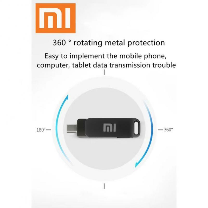 MIJIA-Xiaomi Metal USB 3.0 Flash Drives, Pendrive de alta velocidade, Unidade USB portátil, Impermeável, Laptop, Telefone, PC, 1TB, 512GB, 2TB