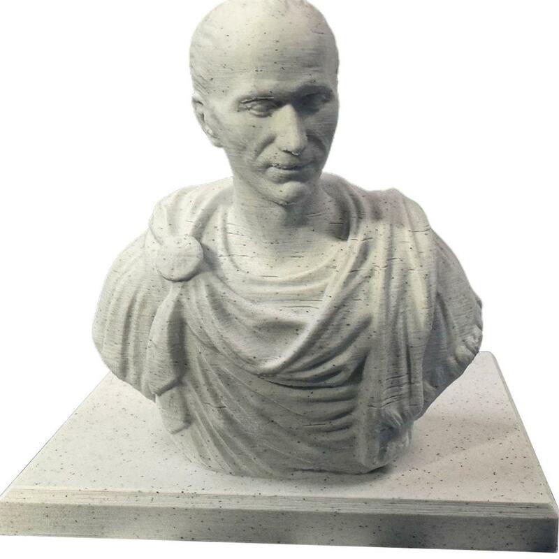 Julius Caesar Statue Pen Holder, Ornamentos, Office Desktop Organizer, Rack Pencil, Material de Escritório, Acessórios Escolares, U1Z5