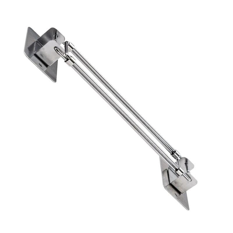 RV Shower Corner Storage Bar Multifunctional Adjustable Length Easy to Install Stainless Steel Rod for RV Travel Trailer Camper