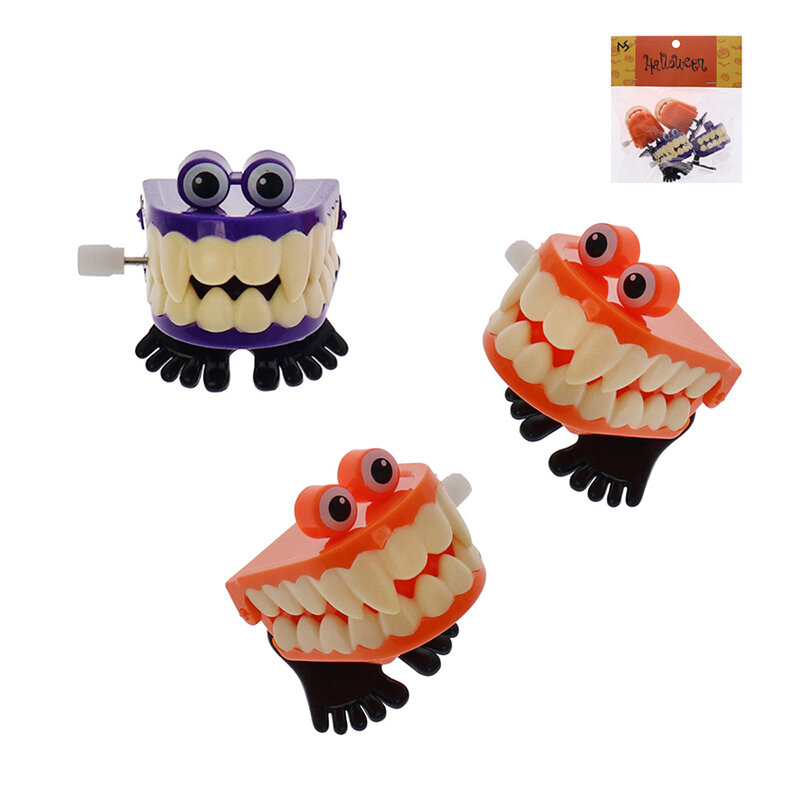 Fun Cartoon Teeth Denture Foot Clockwork Educational Developmental Toys Gift New Classic Toys Wind Up Toys For Kids Gift