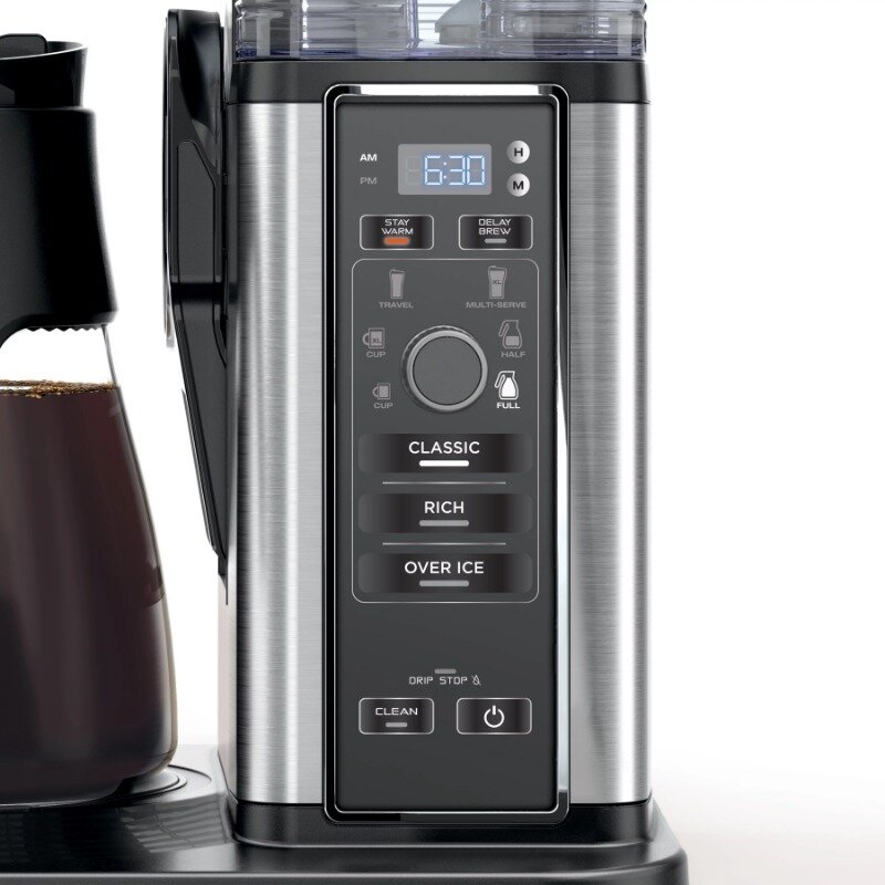 Ninja Hot & Iced, sistema di caffè a goccia o monodose macchina da caffè con caraffa in vetro da 10 tazze
