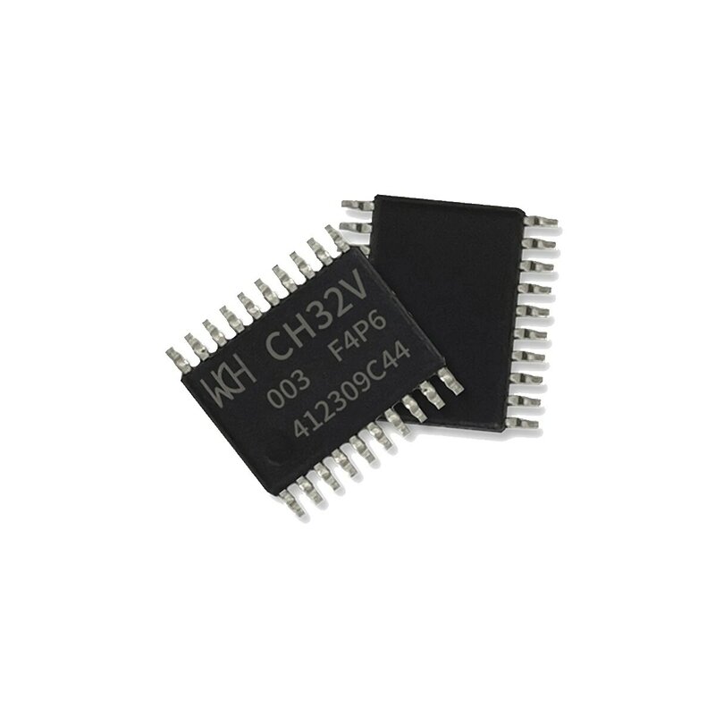 CH32V003 CH32V003F4P6 CH32V003J4M6 CH32V003F4U6 przemysłowy RISC-V2A MCU, jednoprzewodowy interfejs do debugowania szeregowego 10 szt.