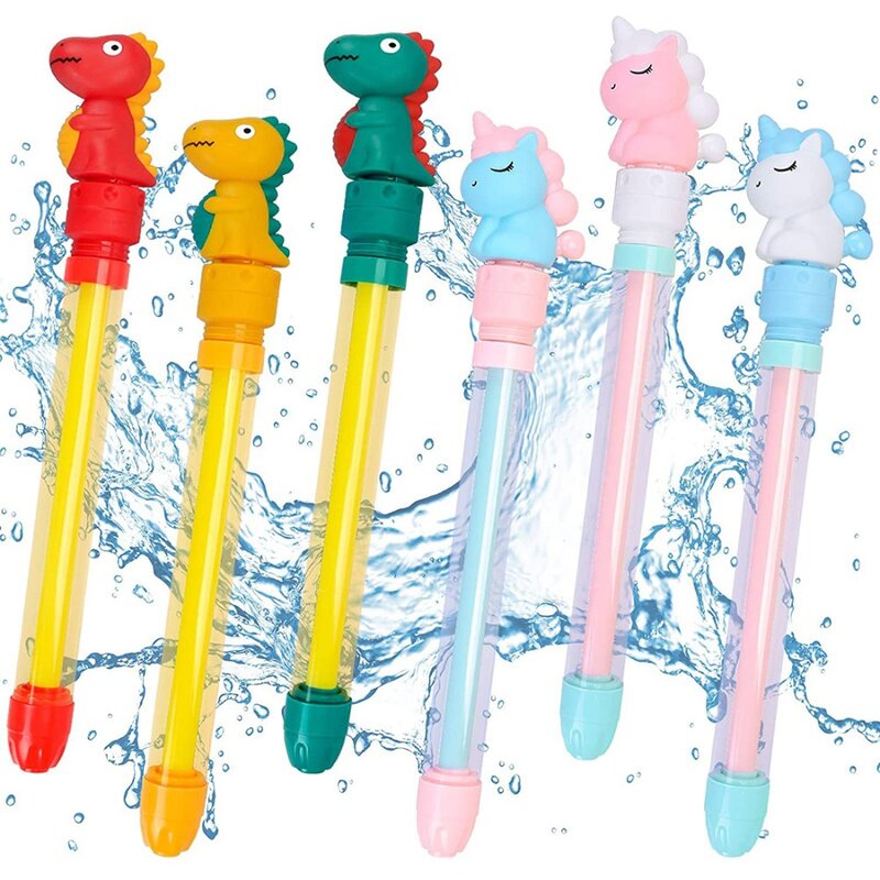 Cartoon Dinosaur Water Fashion tipo estraibile tubo lungo parco acquatico giocattoli a lungo raggio adorabili giocattoli genitore-figlio battaglia d'acqua