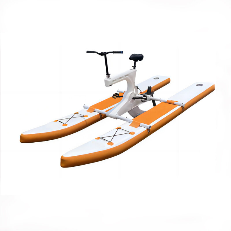 Aqua Race Bike Inflatable Floating Waterbike Pedal Boats Hydro Cycle Bicycle Water Bike with Pedal Drive for Water Games