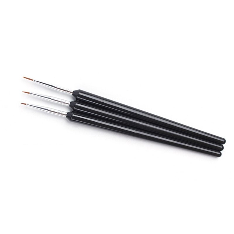 Dropship 3 Pieces Premium Art Liner Brushes Sets Perfect for 3D Model Painting
