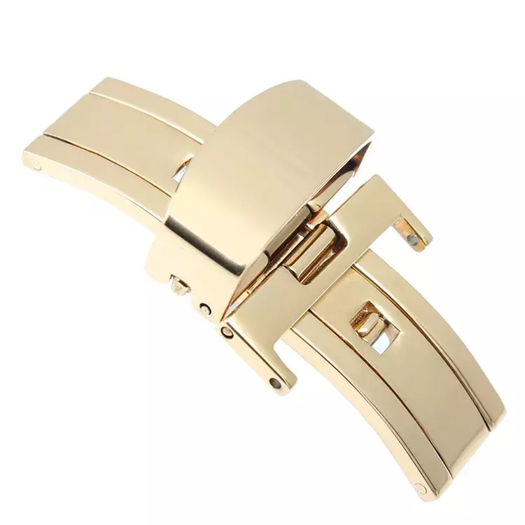 Watch Accessories Buckle for TISSOT  Stainless Steel Belt Button Black Solid Watches Clasp 10 12 14 16 18 20 22mm Gold