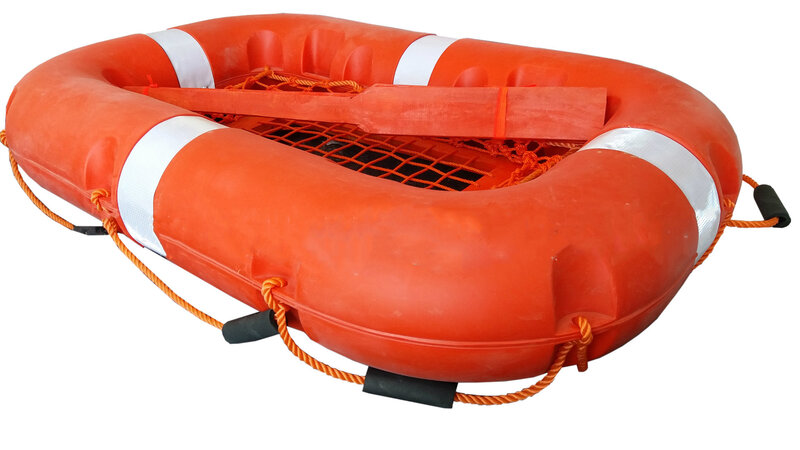 Flood Control And Rescue 8-person life buoy foam externally wrapped FRP life raft