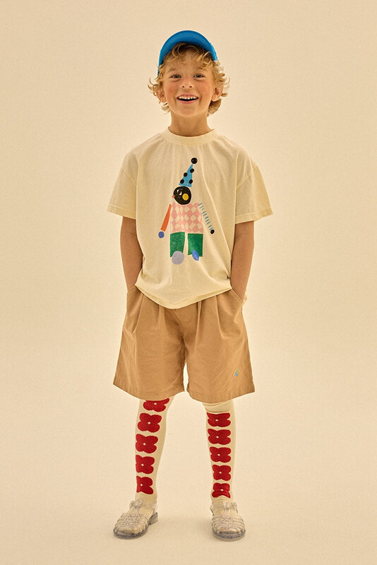 JM-Conjunto de camiseta y pantalones cortos para niño y niña, ropa de verano, 2024