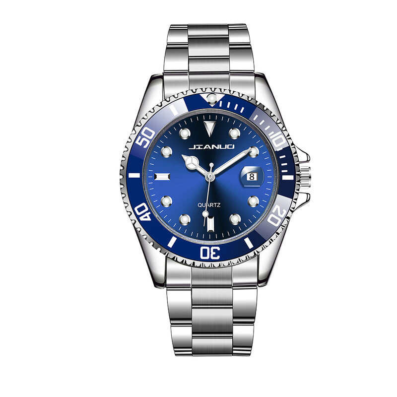 Nowa sława męskie luksusowe zegarki męskie pełne nierdzewne stali casualowej zegarek kwarcowy z kalendarzem męskie męskie zegarki na rękę