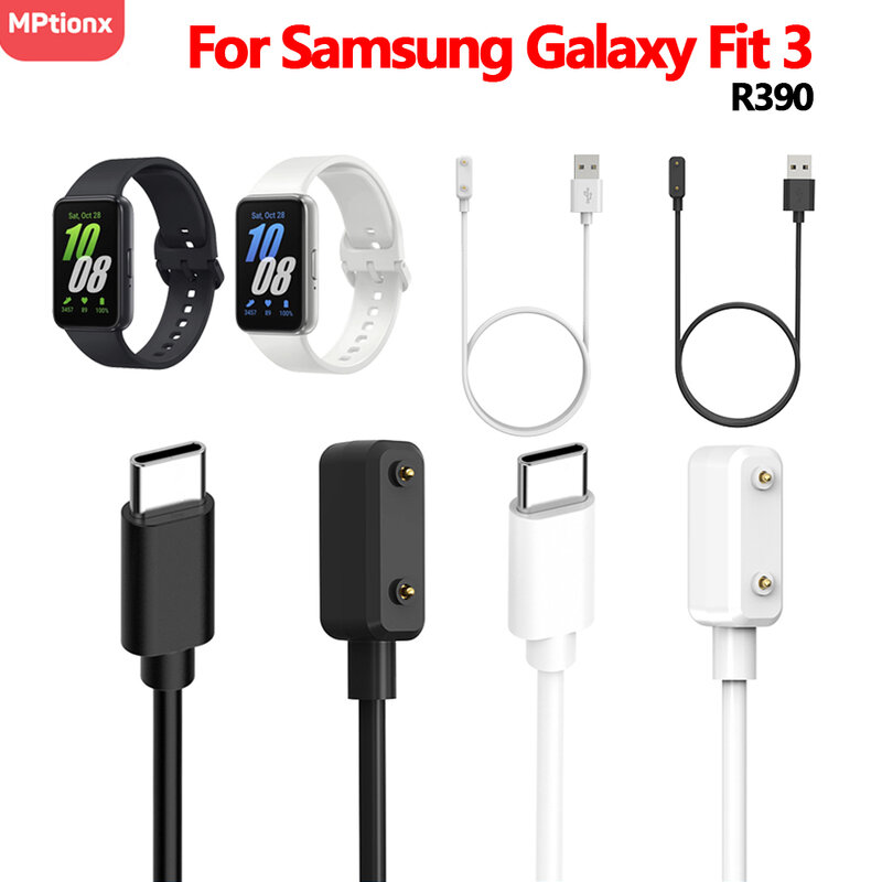 Smartband Dock adaptor pengisi daya USB PD kabel pengisi daya kawat pengisi daya untuk Samsung Galaxy Fit 3 R390 Smart Band Fit3 Aksesori