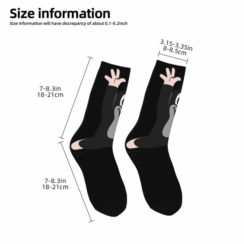 Krtek Little Maulwurf calzini Unisex, calzini felici con stampa 3D antivento Street Style Crazy Sock