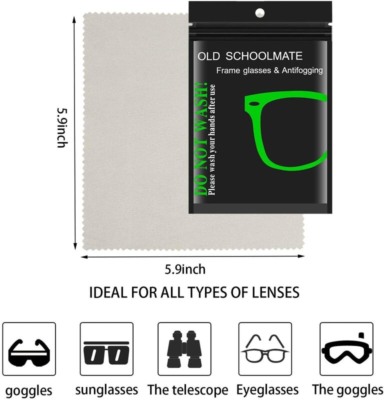 Paño de gamuza reutilizable para gafas de natación Unisex, paño de gamuza antiniebla, 5-15 piezas, Unisex