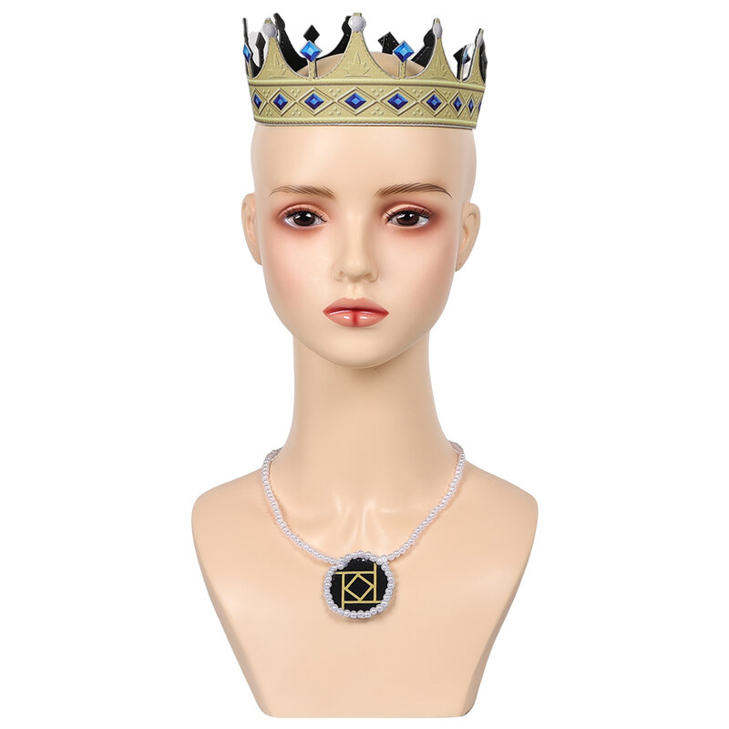 Queen Cos Amaya kalung mahkota Cosplay, hiasan kepala, aksesori kostum Roleplay dewasa Wish film, perlengkapan kepala Halloween, hadiah pakaian