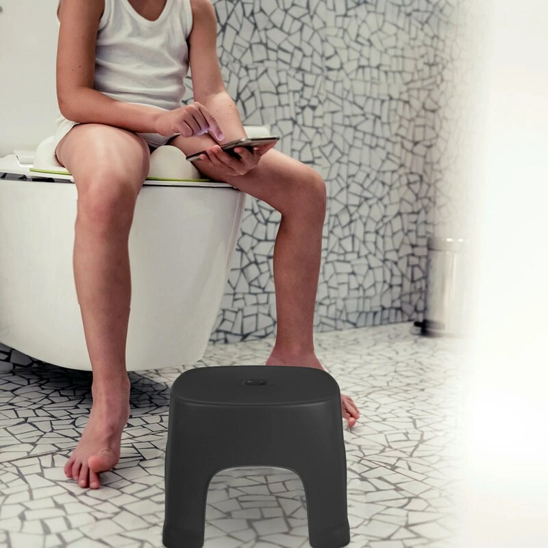 Tabouret de toilette en plastique, repose-pieds domestique